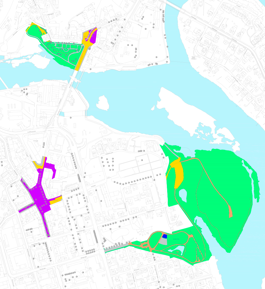 Kommunale uteområder i Hønefoss