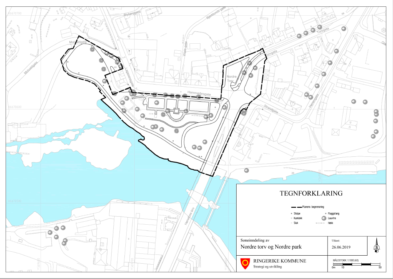 Nordre  torv og Nordre park
