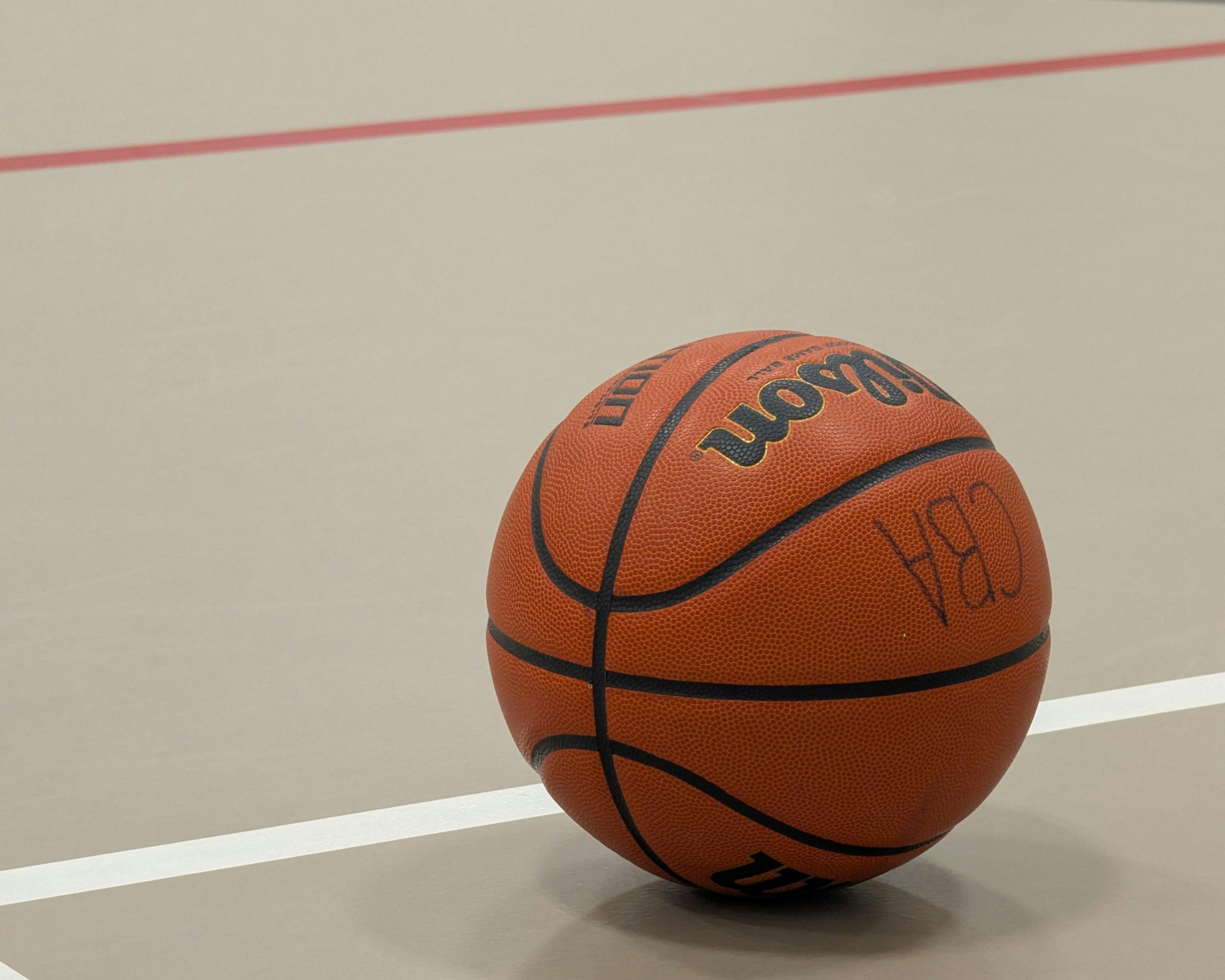 Bildet viser en basketball