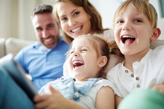 Student med familie